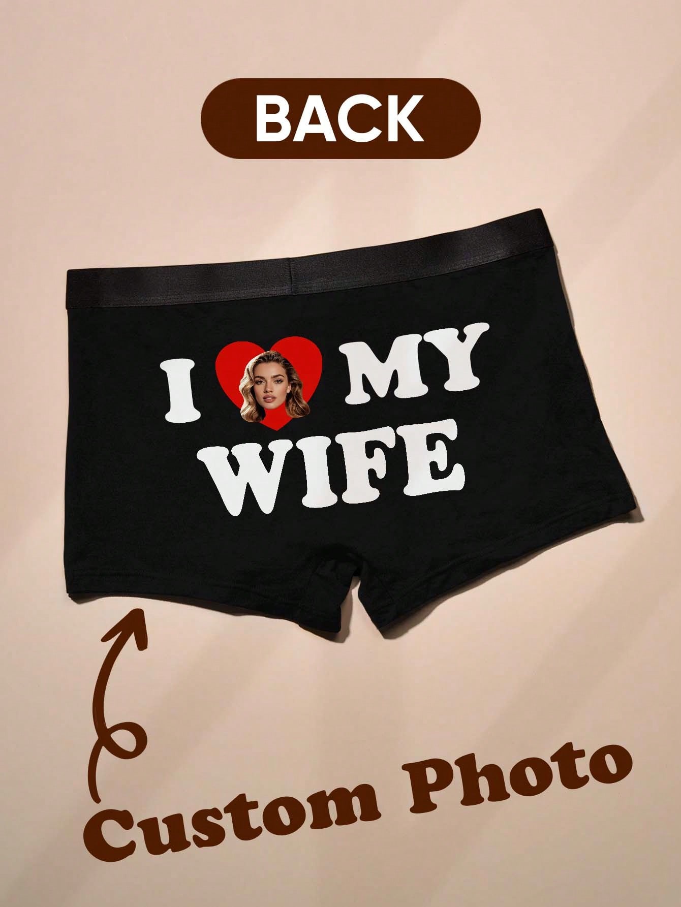 Boxer Brief Pack Cotton - Boxer Personalizzati con Foto per Uomo,