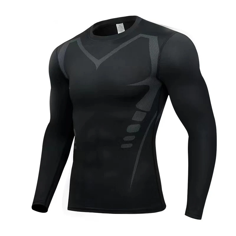 T Shirt Tight Fit - Maglietta sportiva da uomo a maniche